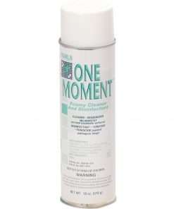 Franklin Cleaning 1 Moment Foamy Cleaner/Disinfectant - Ready-To-Use Aerosol, Spray - 18 fl oz (0.6 quart) - Citrus Scent - 12 / Carton - Clear