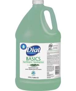 Dial Basics Liquid Hand Soap - 1 gal (3.8 L) - Hand, Healthcare, School, Office, Restaurant, Daycare - Green - 1 Each