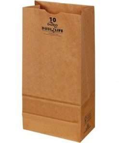 DURO Dubl Life SOS Bags - 4.50" Width x 7.06" Length - Brown - Kraft Paper - 1Carton - 500 Per Carton - Grocery, Food