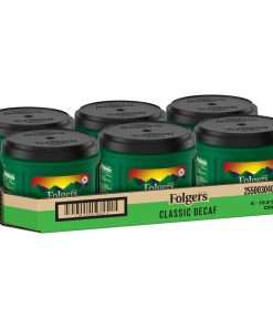 Folgers&reg; Classic Decaf Coffee - Medium - 19.2 oz - 6 / Carton
