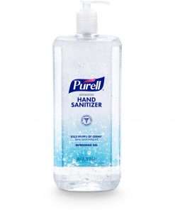 PURELL&reg; Advanced Hand Sanitizer Gel - 50.7 fl oz (1500 mL) - Pump Bottle Dispenser - Kill Germs - Hand, Reception, Classroom, Outdoor, Medical - Clear - Paraben-free, Phthalate-free, Preservative-free, Anti-irritant - 1 Each