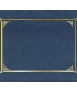 Geographics Classic Letter Recycled Presentation Cover - 8 1/2" x 11" - Card Stock, Linen - Navy Blue - 25 / Box