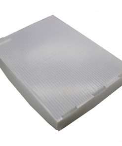 Flipside Translucent Plastic Storage Postal Tote Lid - 4 Pack - External Dimensions: 14" Width x 1.3" Depth x 19" Height - Lid Closure - Plastic - Translucent - 4 / Pack