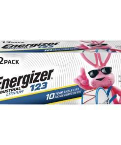 Energizer Industrial 123 Lithium Batteries - For Digital Thermometer, Laser Pointer, Glucose Monitor - CR123 - 12 / Pack