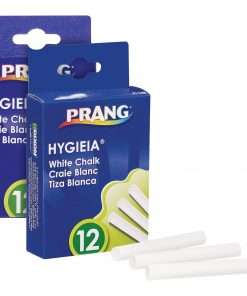 Prang Nontoxic Chalk Sticks - 3.3" Length - White - 2 / Bundle
