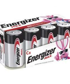 Energizer MAX Alkaline C Batteries, 8 Pack - For Multipurpose - C - 1.5 V DC - Alkaline - 8 / Pack