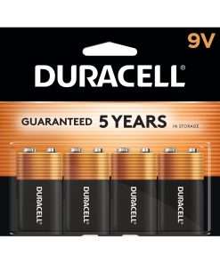Duracell Coppertop Alkaline 9V Battery - MN1604 - For Multipurpose - 9V - 9 V DC - 4 / Pack