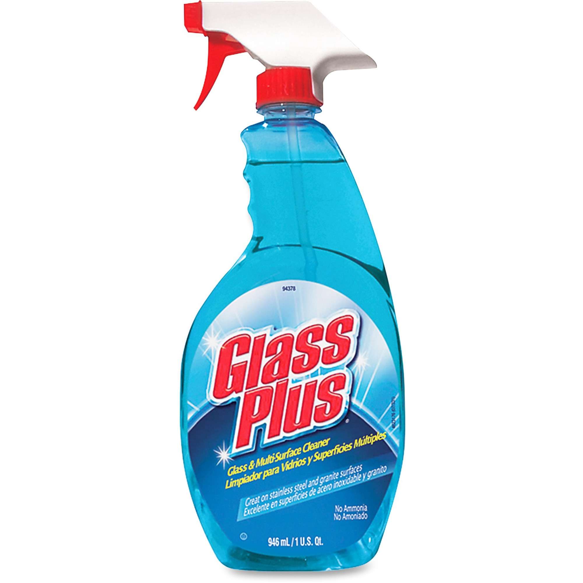 Diversey Glass Plus Multi-Surface Cleaner - Spray - 32 fl oz (1 quart) - 1 Each - Blue