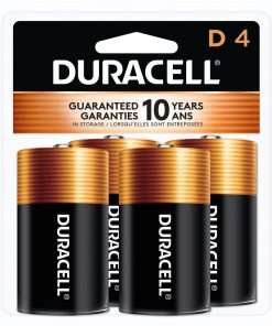 Duracell Coppertop Alkaline D Battery - MN1300 - For Multipurpose - D - 1.5 V DC - 4 / Pack