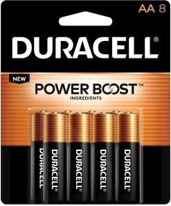 Duracell Coppertop Alkaline AA Battery - MN1500 - For Multipurpose - AA - 8 / Pack