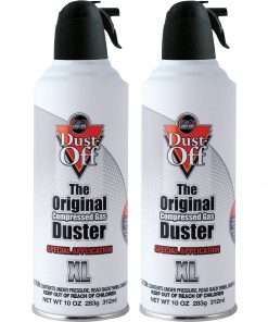 Falcon Dust-Off Non-flammable Air Dusters - Ozone-safe, Non-flammable, Moisture-free - 2 / Pack - Gray