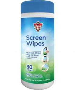 Dust-Off Anti-Static Monitor Wipes - For Monitor - Streak-free, Pre-moistened, Non-abrasive, Alcohol-free, Anti-static - 80 / Canister - 1 Each - White