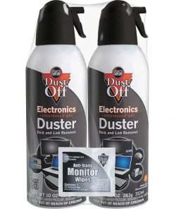 Falcon Dust-Off Compressed Gas Duster - Ozone-safe, Moisture-free - 2 / Pack