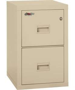 FireKing Insulated Turtle File Cabinet - 2-Drawer - 17.7" x 22.1" x 27.8" - 2 x Drawer(s) for File - Letter, Legal - Fire Resistant - Parchment - Powder Coated - Steel