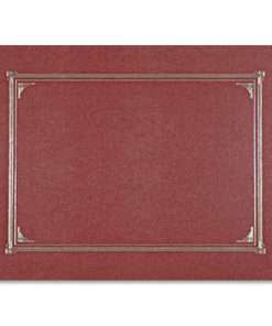 Geographics Letter, A4 Recycled Certificate Holder - 8 1/2" x 11" , 10" x 8" , 8 17/64" x 11 11/16" - Linen - Burgundy - 30% Recycled - 6 / Pack
