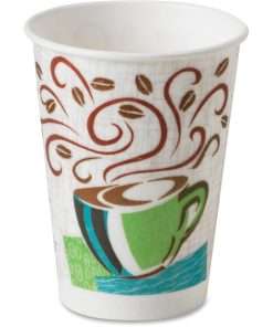 Dixie PerfecTouch Insulated Paper Hot Coffee Cups by GP Pro - 16 fl oz - 50 / Pack - Polystyrene - Hot Drink