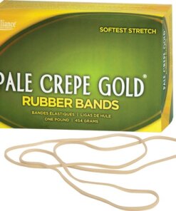 Alliance Rubber 21405 Pale Crepe Gold Rubber Bands - Size #117B