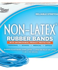 Alliance Rubber 42199 Non-Latex Rubber Bands with Antimicrobial Protection - Size #19