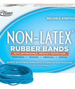 Alliance Rubber 42339 Non-Latex Rubber Bands with Antimicrobial Protection - Size #33