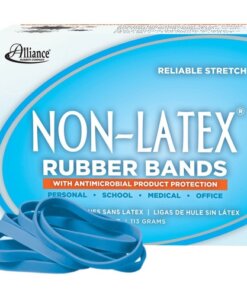 Alliance Rubber 42649 Non-Latex Rubber Bands with Antimicrobial Protection - Size #64