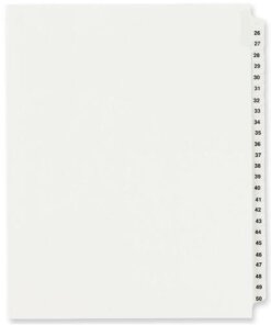 Avery® Standard Collated Legal Exhibit Divider Sets - Avery Style