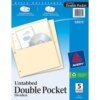 Avery® Untabbed Double Pocket Dividers