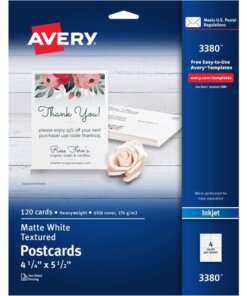 Avery® Matte Textured Postcards