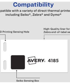 Avery® Direct Thermal Roll Labels