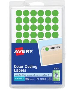 neon green Avery® Color-Coding Labels