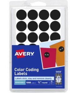 Black Avery® Color-Coding Labels