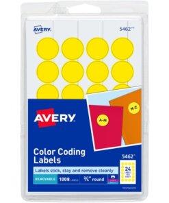 Yellow Avery® Color-Coding Labels