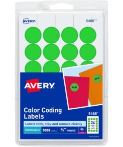 Green Avery® Removable Color-Coding Labels