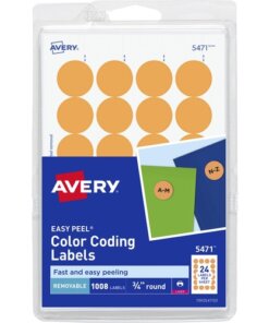 Orange Avery® Color-Coding Labels