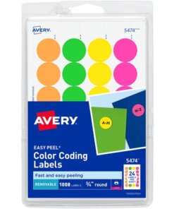 neon Avery® Color Coded Label