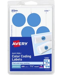 Light Blue Avery® 1-1/4" Color-Coding Labels