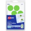 Green Avery® 1-1/4" Color-Coding Labels