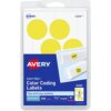 Yellow Avery® 1-1/4" Color-Coding Labels