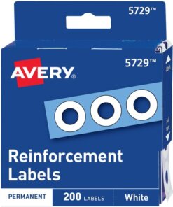 Avery® White Self-Adhesive Reinforcement Labels