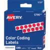 Red Avery® 1/4" Color-Coding Labels