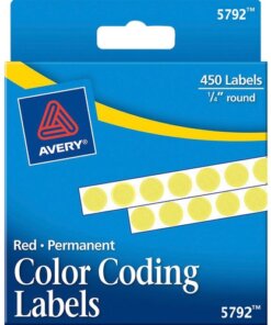 Yellow Avery® 1/4" Color-Coding Labels