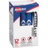 Blue Avery® Marks-A-Lot Desk-Style Permanent Markers