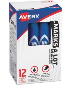 Blue Avery® Marks-A-Lot Desk-Style Permanent Markers