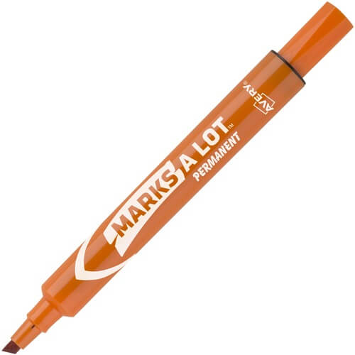 Orange Avery® Large Desk-Style Permanent Markers