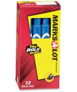 Blue Avery® Large Desk-Style Permanent Markers