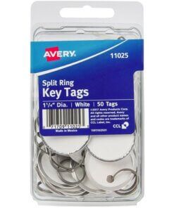 Avery® Metal Rim Key Tags