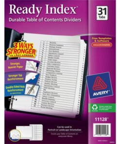 Avery® Ready Index Binder Dividers - Customizable Table of Contents