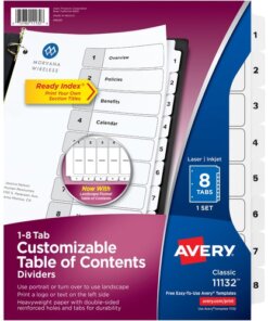 Avery® Ready Index Classic Tab Binder Dividers
