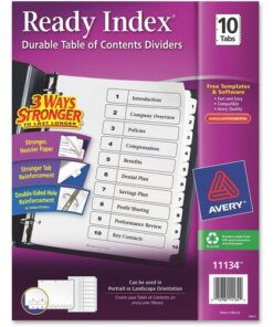 Avery® Ready Index Classic Tab Binder Dividers
