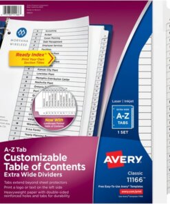 Avery® Extra Wide A-Z Tabs Ready Index Dividers