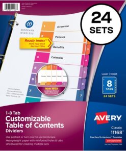 Avery® Ready Index Customizable TOC Dividers